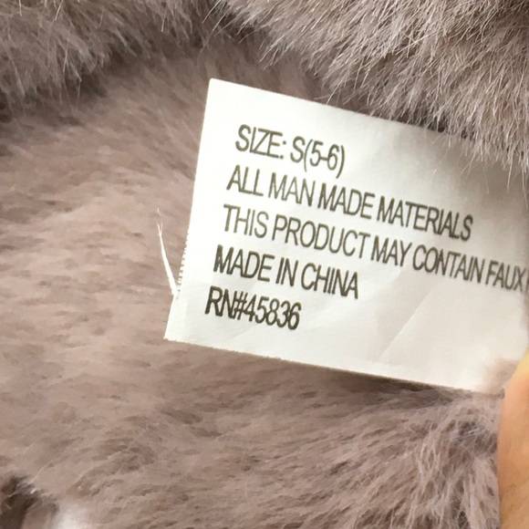 EASY SPIRIT Ultra Lightweight Soft Faux Fur Slippers Mauve Size Small 5-6 NWT - Picture 6 of 6